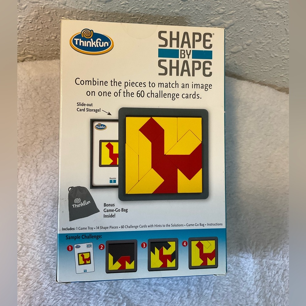 Two Tangram Shape by Shape Creative Pattern Game Thinkfun Games Puzzle - Picture 2 of 4